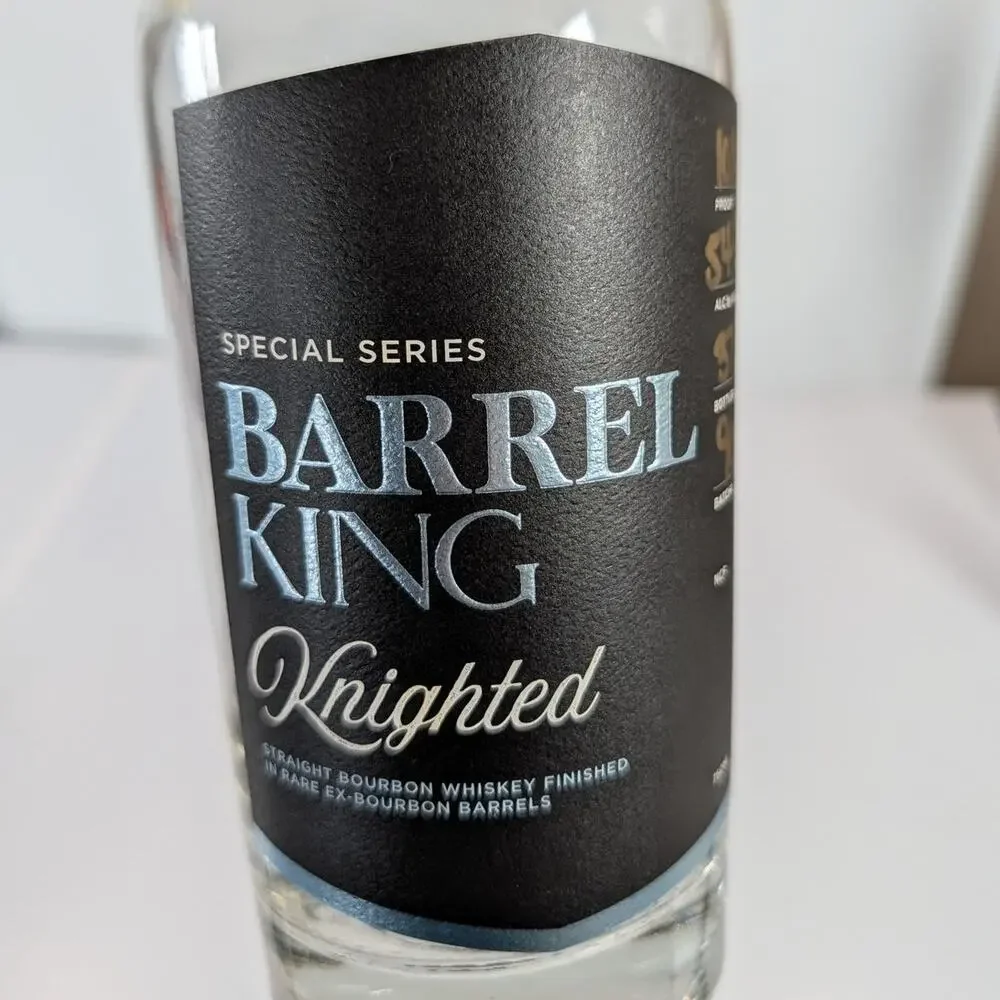 Barrell King Knighted Cherry Cola Batch 90 Bourbon Whiskey Empty Bottle 750mL